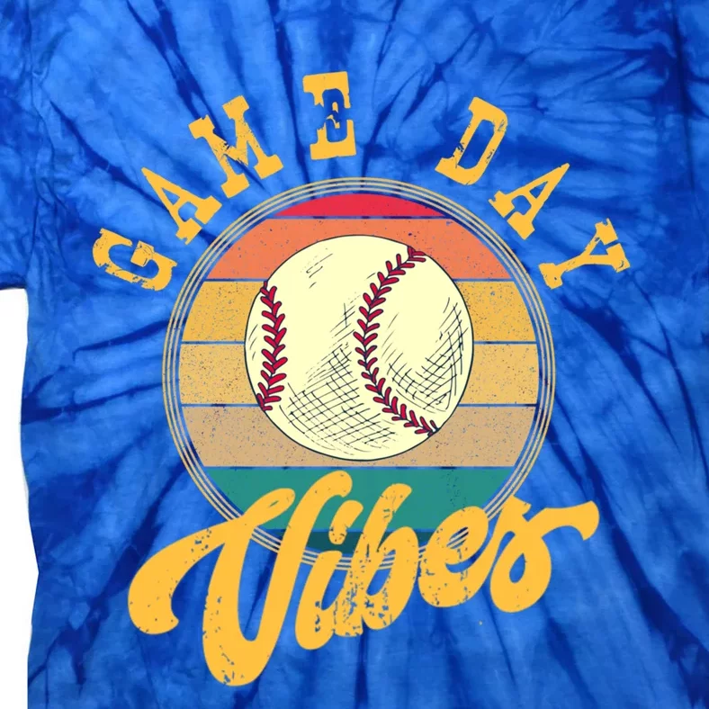 Game Day Vibes Retro Baseball Season Players And Fans Design Gift Tie-Dye T-Shirt