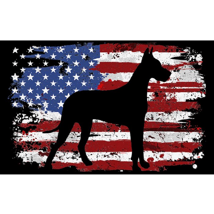 Great Dane Vintage American Flag Bumper Sticker