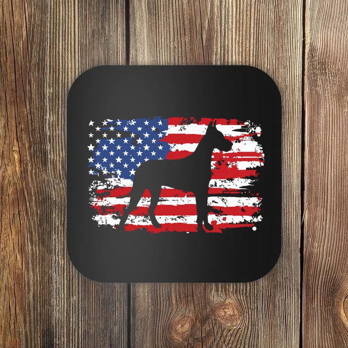 Great Dane Vintage American Flag Coaster