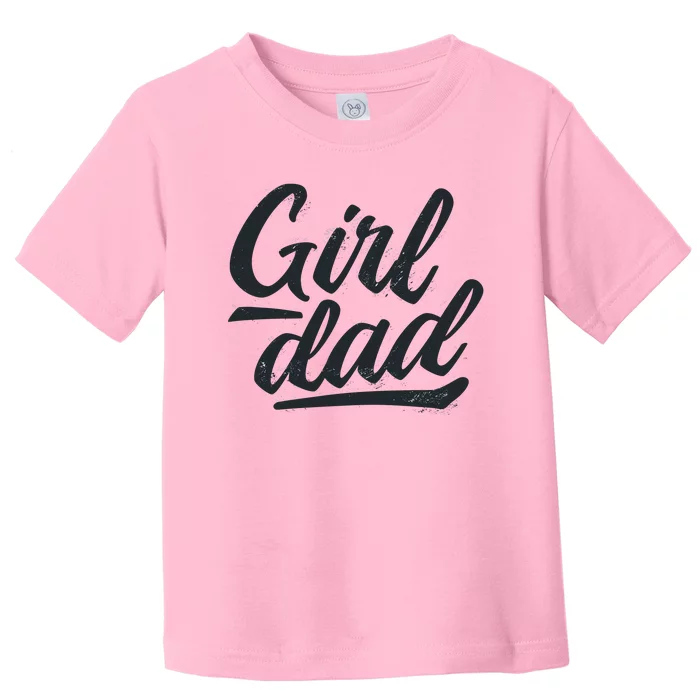 Girl Dad Vintage Gift Toddler T-Shirt