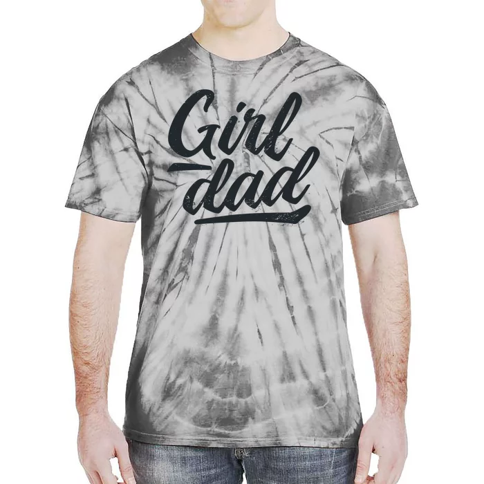 Girl Dad Vintage Gift Tie-Dye T-Shirt