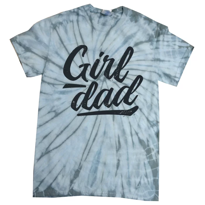 Girl Dad Vintage Gift Tie-Dye T-Shirt