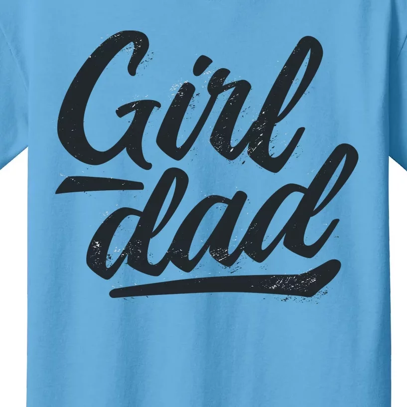 Girl Dad Vintage Gift Kids T-Shirt