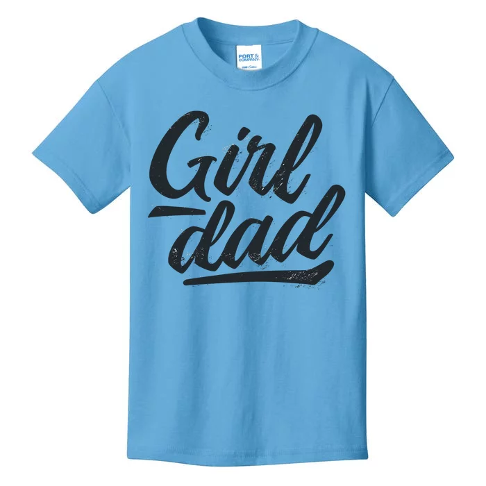 Girl Dad Vintage Gift Kids T-Shirt