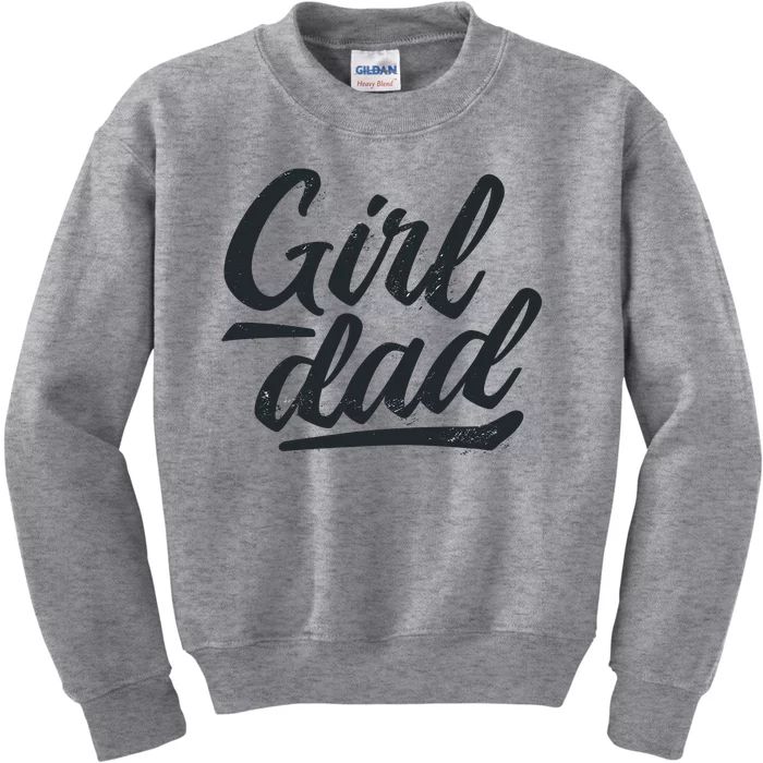 Girl Dad Vintage Gift Kids Sweatshirt