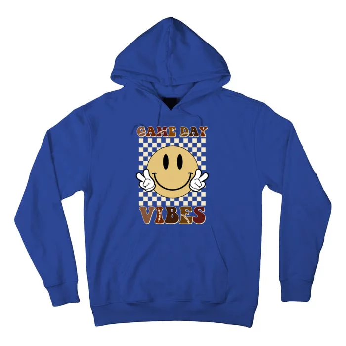 Game Day Vibes Retro Smile Football Tall Hoodie