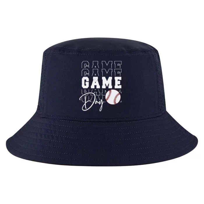 Game Day Vibes Baseball Mom Baseball Life Cool Comfort Performance Bucket Hat