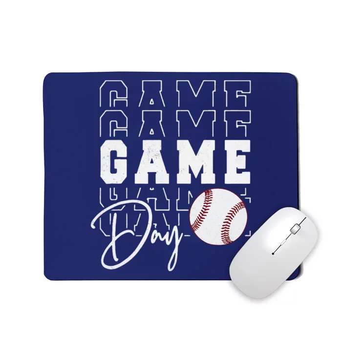 Game Day Vibes Baseball Mom Baseball Life Mousepad