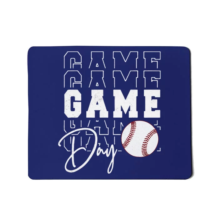 Game Day Vibes Baseball Mom Baseball Life Mousepad