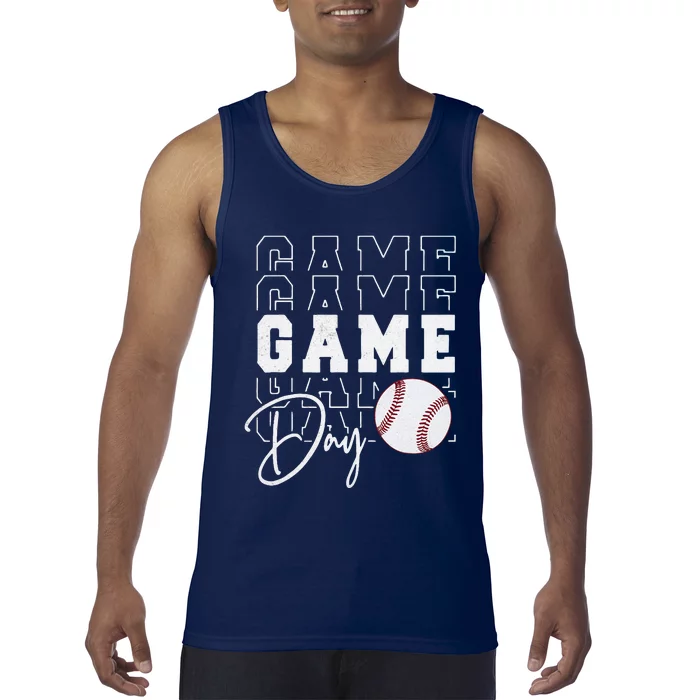 Game Day Vibes Baseball Mom Baseball Life Tank Top