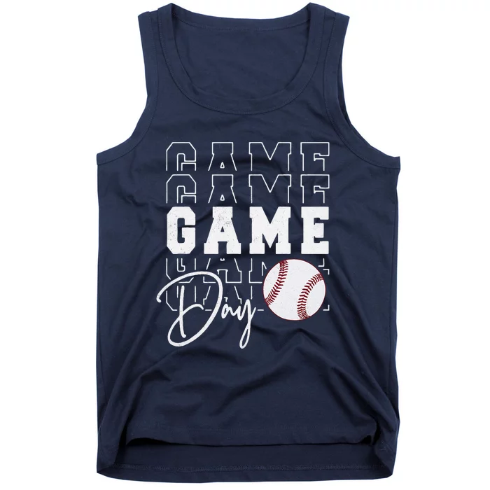 Game Day Vibes Baseball Mom Baseball Life Tank Top