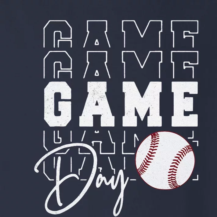 Game Day Vibes Baseball Mom Baseball Life Toddler Long Sleeve Shirt