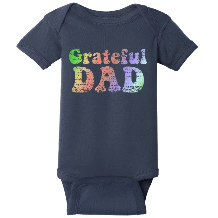 Grateful Dad Vintage Tee Fathers Day Gift Baby Bodysuit