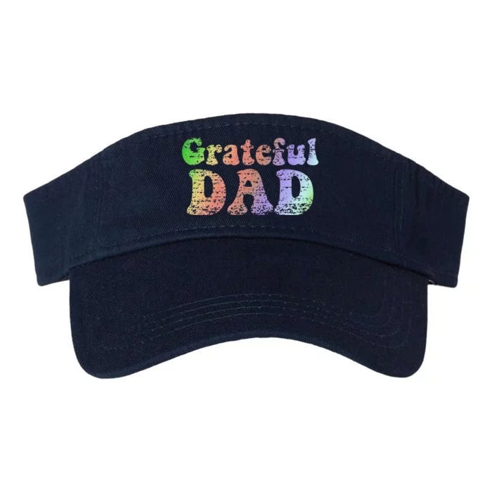 Grateful Dad Vintage Tee Fathers Day Gift Valucap Bio-Washed Visor