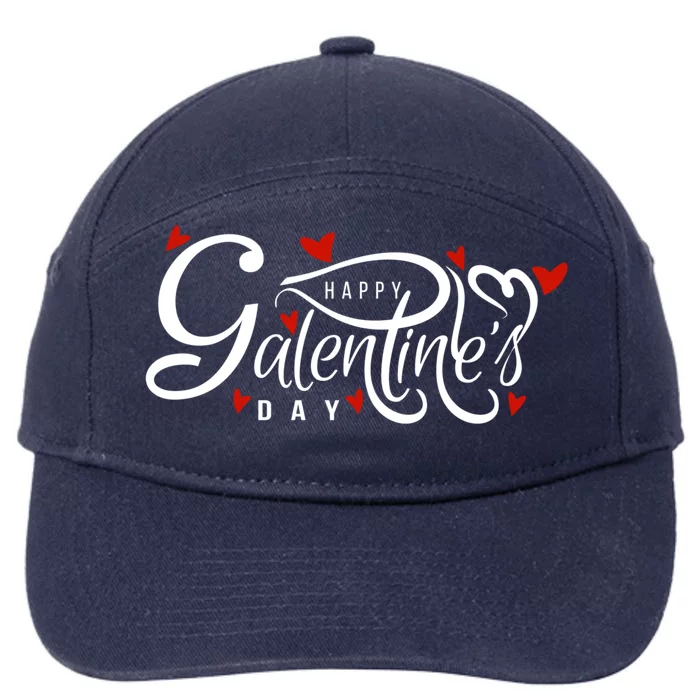 Galentine's Day Valentine's Day Female Friendship Galentines Funny Gift 7-Panel Snapback Hat