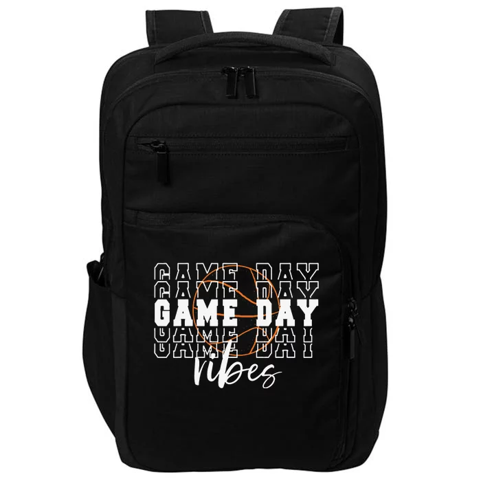 Game Day Vibes Basketball Game Day Impact Tech Backpack