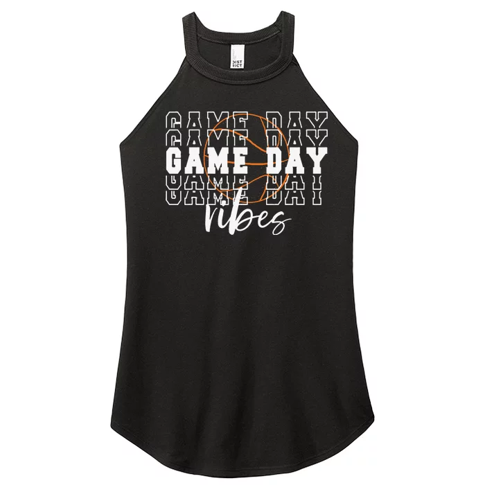 Game Day Vibes Basketball Game Day Women’s Perfect Tri Rocker Tank