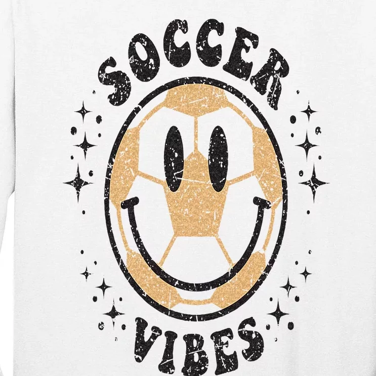 Game Day Vibes Leopard Soccer Season Players Fan Tall Long Sleeve T-Shirt