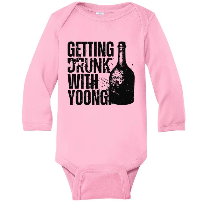 Getting Drunk With Yoongi Suchwita Baby Long Sleeve Bodysuit