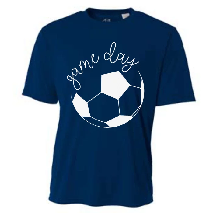 Game Day Women Mom Soccer Cooling Performance Crew T-Shirt