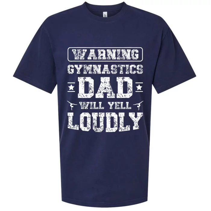 Gymnastics Dad Will Yell Loudly Gymnast Dad Of A Gymnast Sueded Cloud Jersey T-Shirt