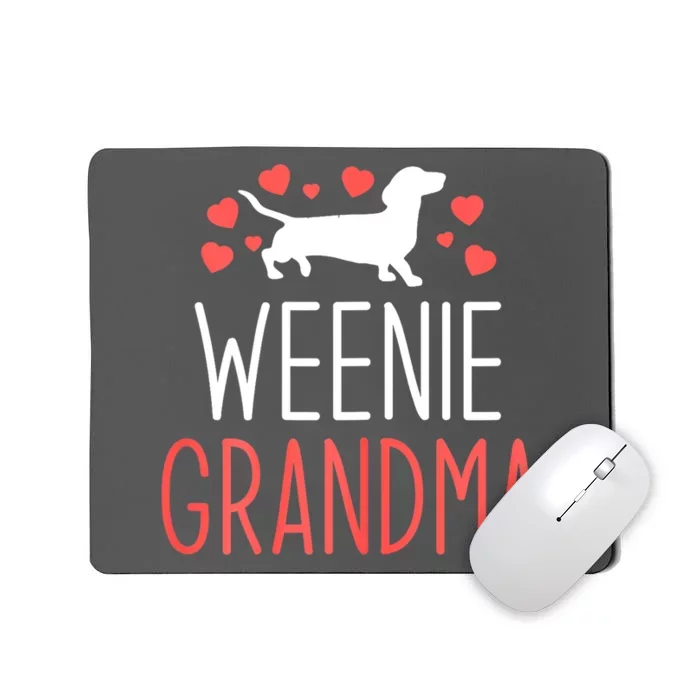 Grandma Dachshund Wiener Dog Weenie Best Gift Mothers Day Mousepad