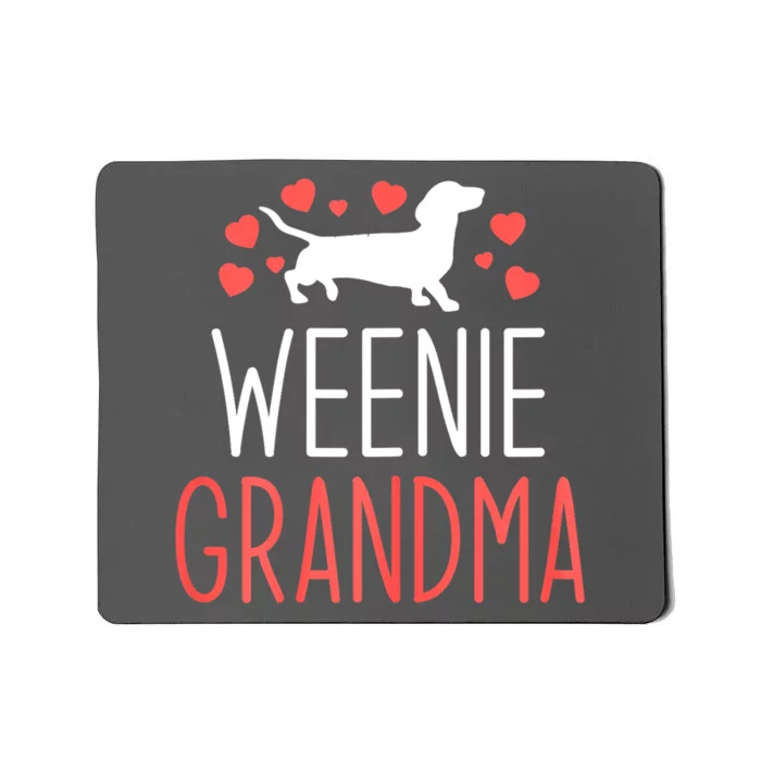 Grandma Dachshund Wiener Dog Weenie Best Gift Mothers Day Mousepad