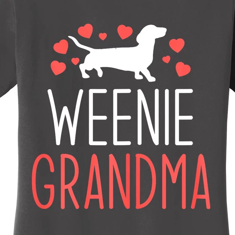 Grandma Dachshund Wiener Dog Weenie Best Gift Mothers Day Women's T-Shirt