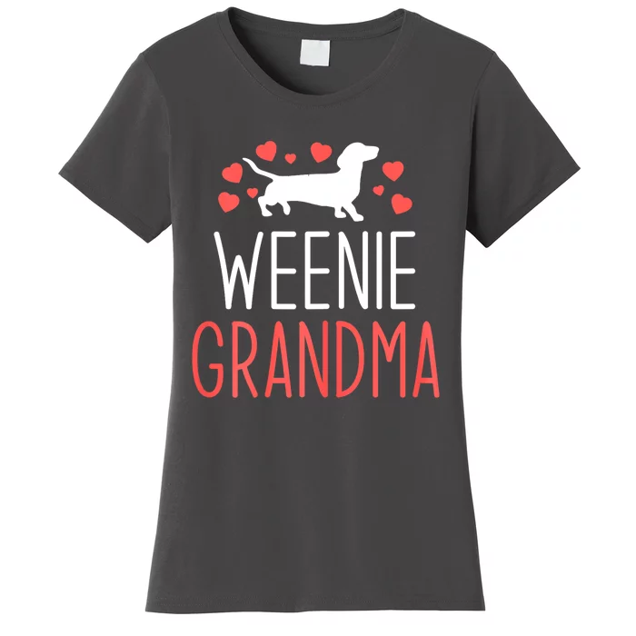 Grandma Dachshund Wiener Dog Weenie Best Gift Mothers Day Women's T-Shirt