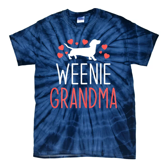 Grandma Dachshund Wiener Dog Weenie Best Gift Mothers Day Tie-Dye T-Shirt