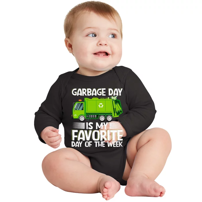 Garbage Day Waste Management Costume For Baby Long Sleeve Bodysuit