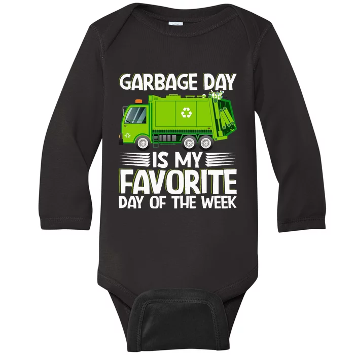 Garbage Day Waste Management Costume For Baby Long Sleeve Bodysuit