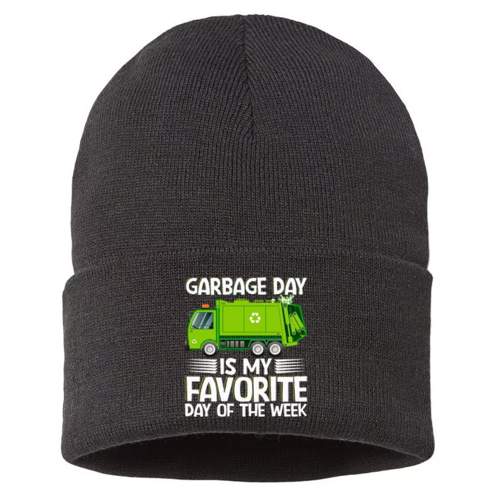 Garbage Day Waste Management Costume For Sustainable Knit Beanie