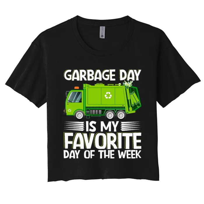 Garbage Day Waste Management Costume For Women's Crop Top Tee