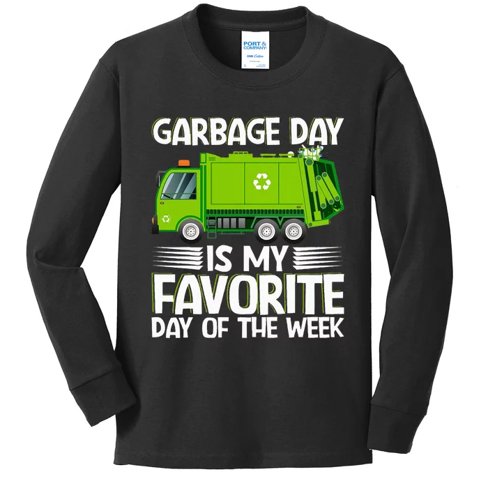 Garbage Day Waste Management Costume For Kids Long Sleeve Shirt