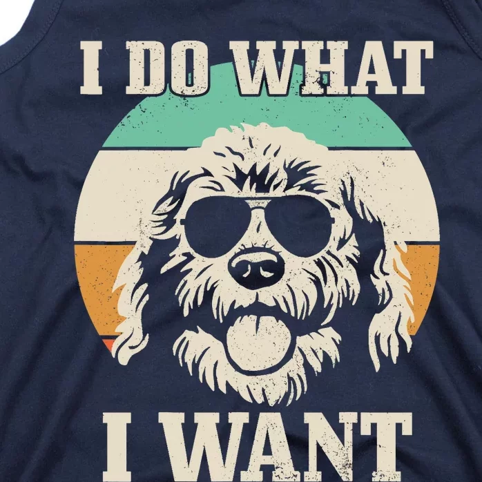 Goldendoodle Do What I Want Funny Dog Vintage Doodle Mom Tank Top