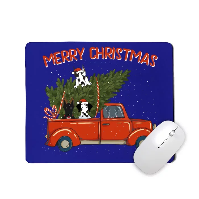 Great Dane Xmas Vintage Red Pickup Retro Truck Meaningful Gift Mousepad