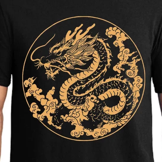 Golden Dragon Year Of The Dragon Pajama Set