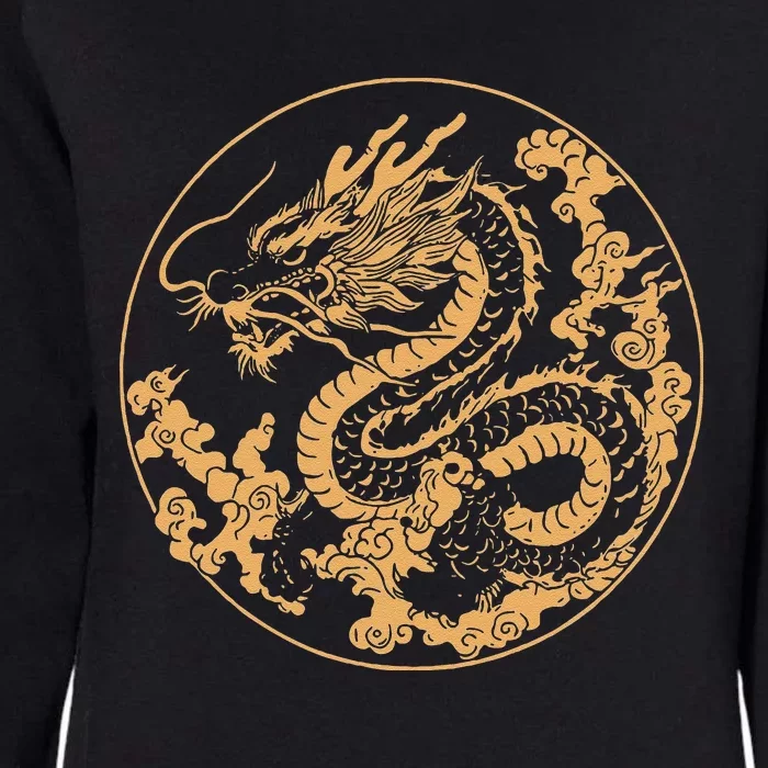 Golden Dragon Year Of The Dragon Womens California Wash Sweatshirt