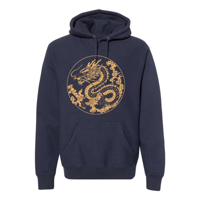 Golden Dragon Year Of The Dragon Premium Hoodie