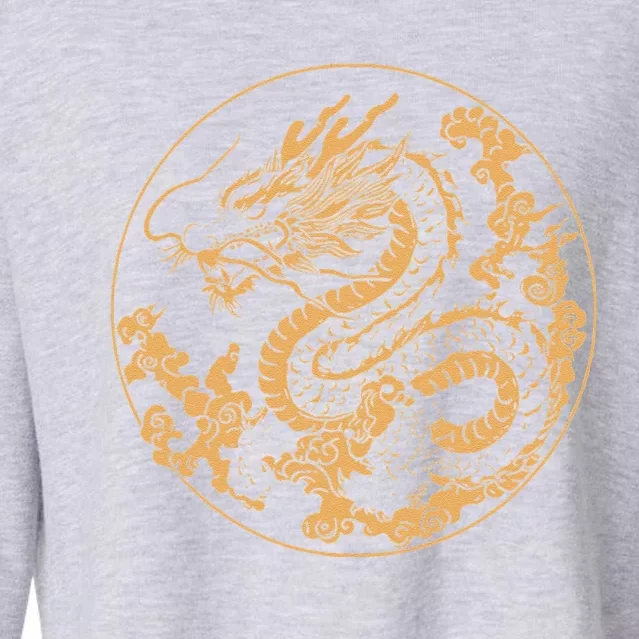 Golden Dragon Year Of The Dragon Cropped Pullover Crew