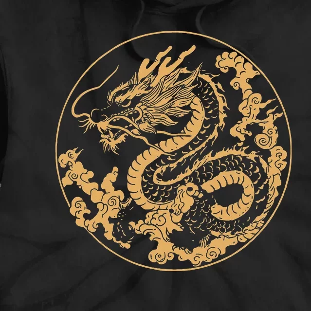 Golden Dragon Year Of The Dragon Tie Dye Hoodie