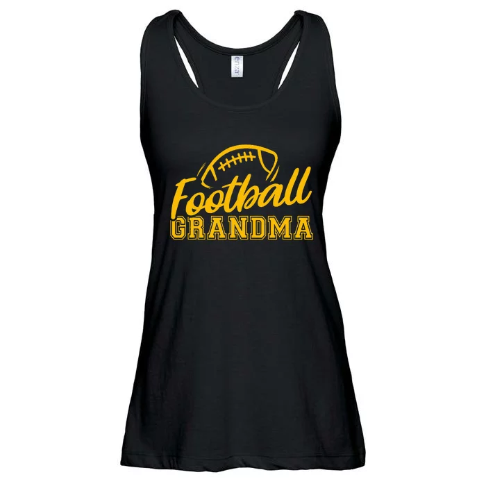 Game Day Yellow Black High School Football Grandma Ladies Essential Flowy Tank