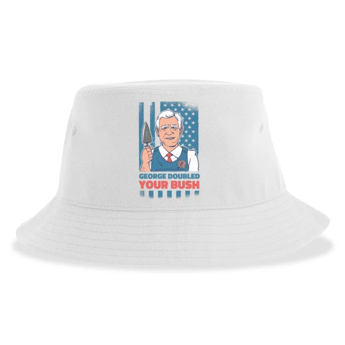 George Doubled Your Bush Funny Garden Sustainable Bucket Hat