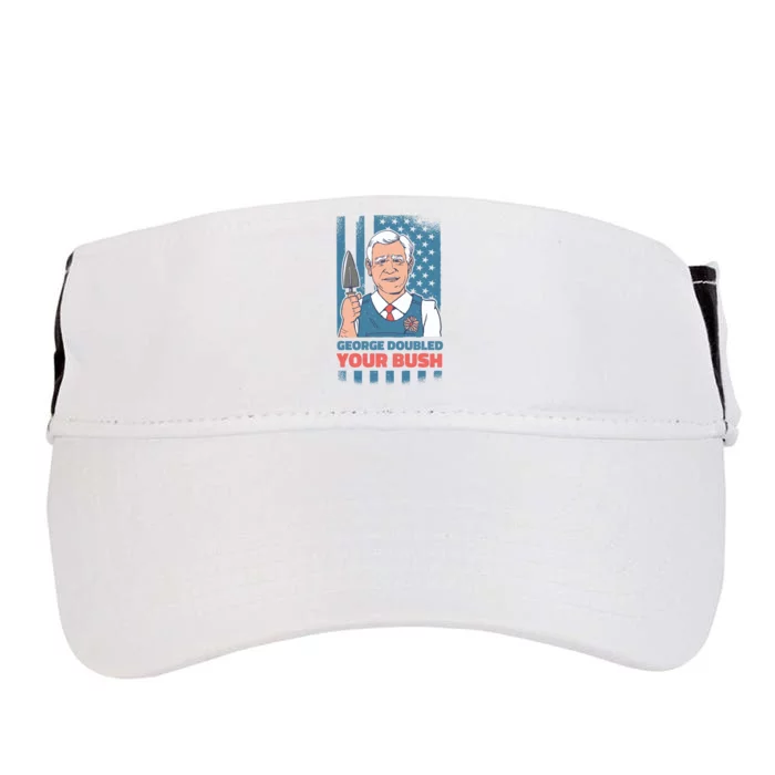 George Doubled Your Bush Funny Garden Adult Drive Performance Visor