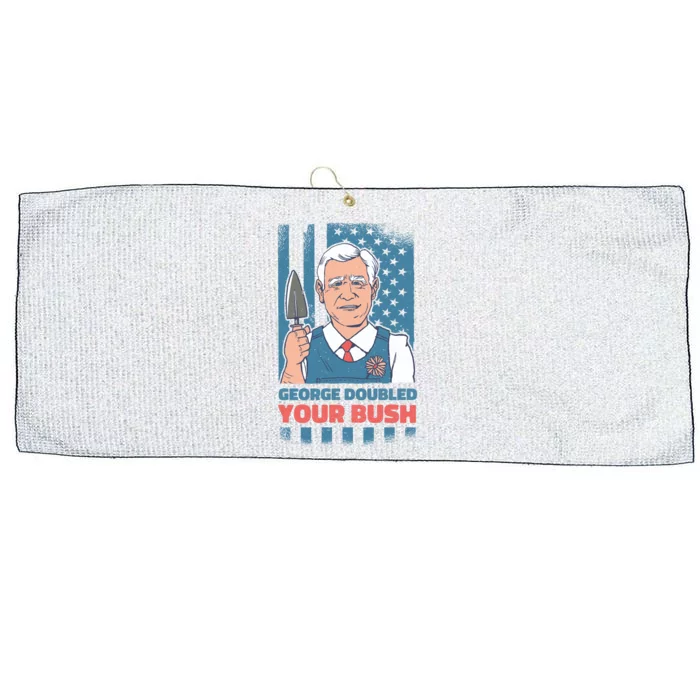 George Doubled Your Bush Funny Garden Large Microfiber Waffle Golf Towel