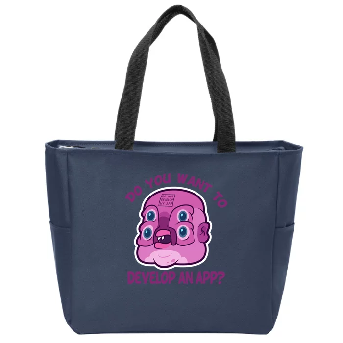 Glootie Do You Want To Develop An App Zip Tote Bag