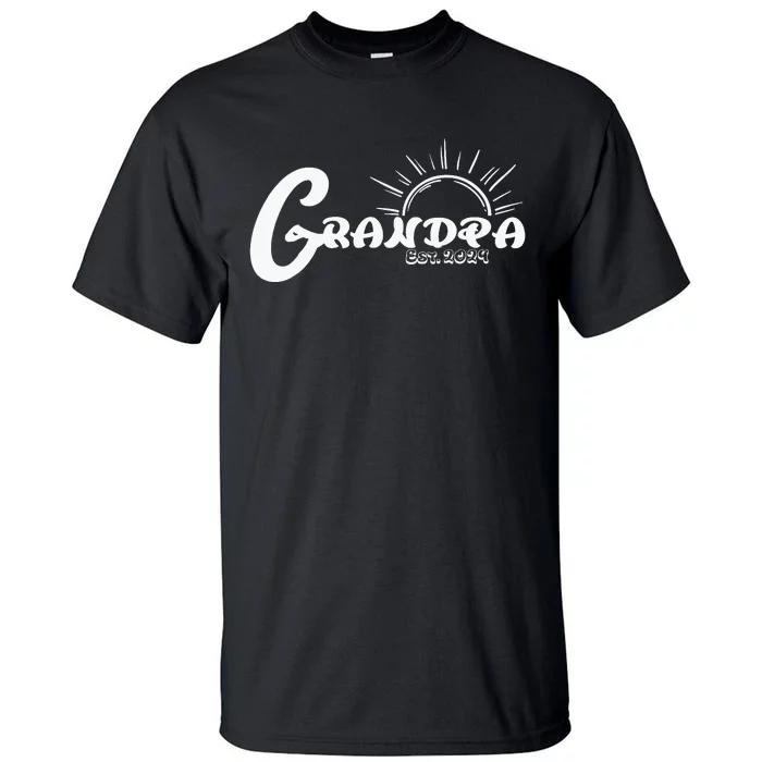 Grandpa Est. 2024 New Granddad Grandfather Tall T-Shirt