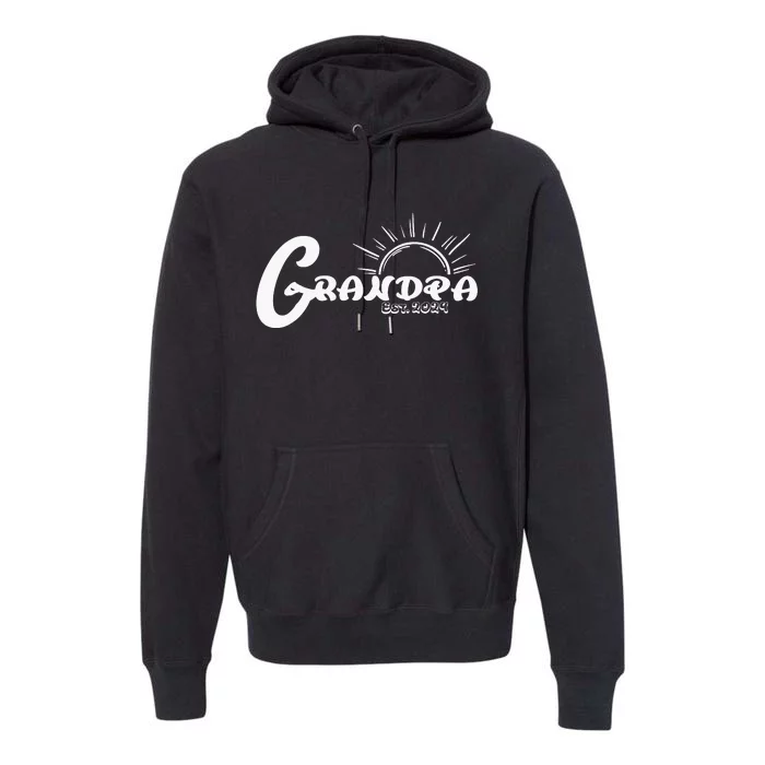 Grandpa Est. 2024 New Granddad Grandfather Premium Hoodie