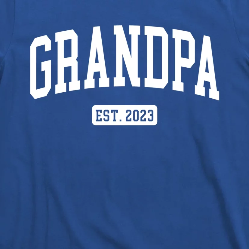 Grandpa Est 2023 New First Time Grandpa Great Gift T-Shirt